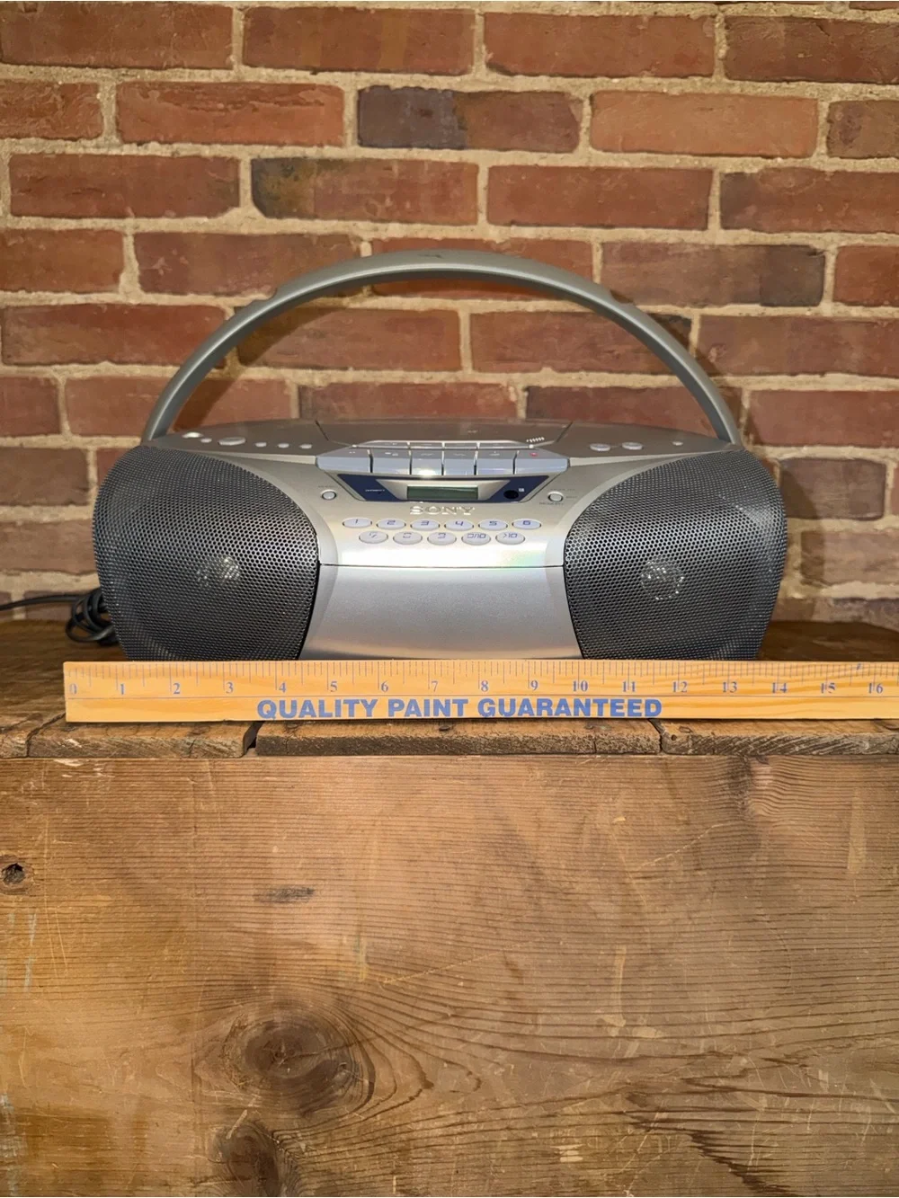 Sony CFD-S350 Portable Boombox CD Cassette AM/FM Radio Player Mega Bass